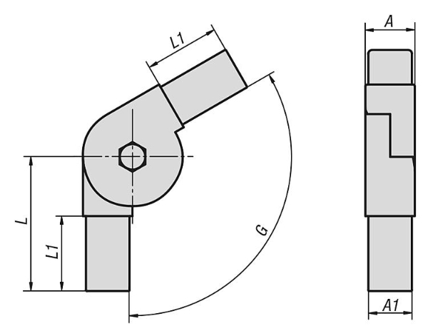 quare tube connectors