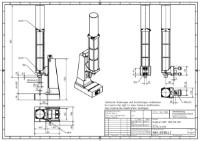 Pneumatic Press 13KN 120mm Stroke Dimension B 60-285mm