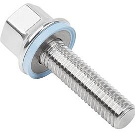 316 Stainless Steel Fluroprene XP 45 (Blue) Seal <br> M10