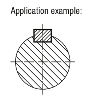 PARALLEL KEY DIN6885, FORM:A, B=4, L=22, H=4, STAINLESS STEEL 1.4571 