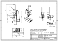 Pneumatic Press 8.5KN 40mm Stroke Dimension B 60-285mm