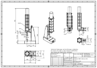 34kN Pneumatic Press 40mm Stroke Dimension B 75mm – 330mm