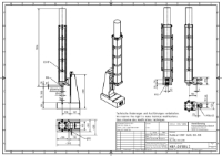 34kN Pneumatic Press 120mm Stroke Dimension B 75mm – 330mm