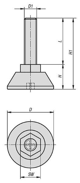 Levelling feet