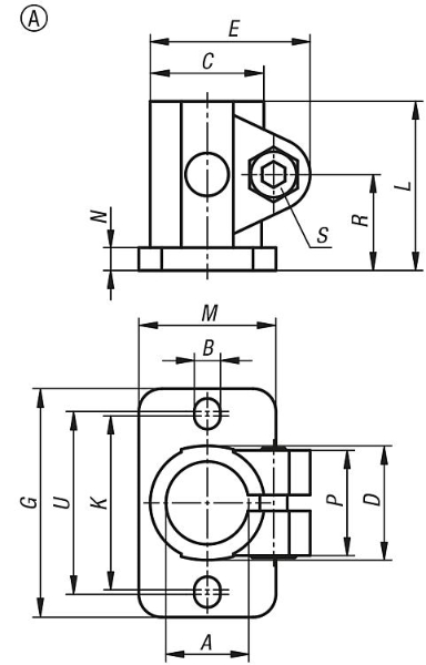 K0477 Tube Clamps Form A Drawings