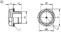 K0445 Oil Level Sight Glass Draing Form A