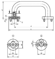 Pull handles Detachable