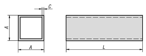 Square tubes