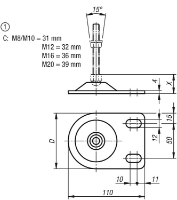 Levelling feet