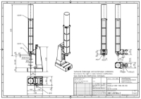 Pneumatic Press 17KN 120mm Stroke Dimension B 60-285mm