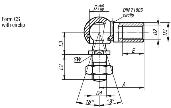 K0734 Ball Joints Drawing