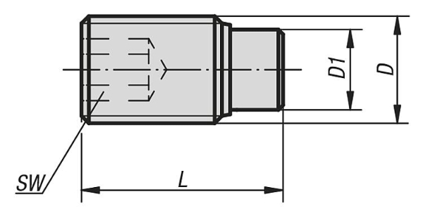 Pressure screws Drawing