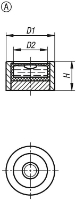 K1155 Bullseye Levels In Round Frame Drawing A