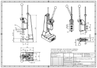 Toggle Press 40mm Stroke 5.0kN Capacity With T Slot