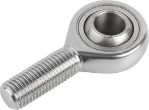 Rod ends with plain bearing external thread