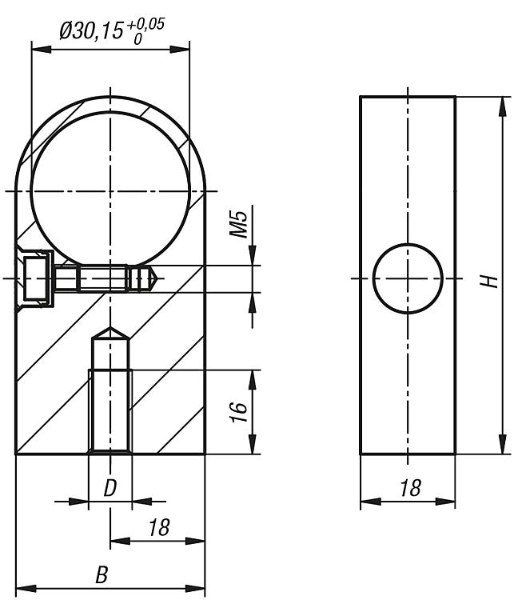 Tubular handles adjustable Bracket