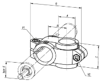 Linear actuator connector clamps