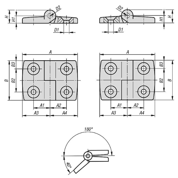 SS Hinge Drawing