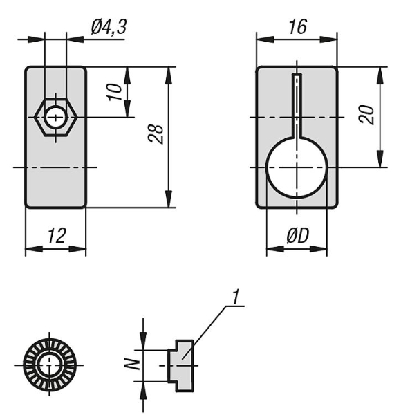 K1281 Fastener Drawing