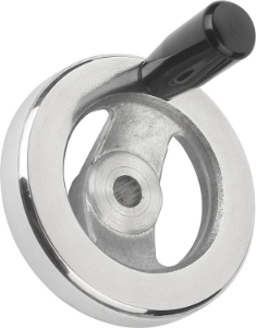 Handwheel Flat Aluminium With Grip