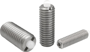 Hexagon Socket Stainless Steel POM Thrust Pin Spring Plungers, Good Hand UK