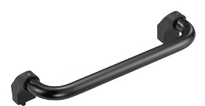 Tubular handles angled Black