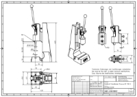 Toggle Press 5.0kN 35mm Stroke Dimension B 50-250mm