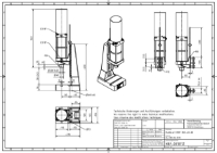 Pneumatic Press 8.5KN 60mm Stroke Dimension B 58-243mm