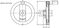 Handwheel Flat Aluminium Drawing