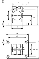 K0479 Tube Clamp Form B Drawing