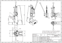 Rack & Pinion Press 2.0KN 100mm Stroke Dimension B 55-250mm