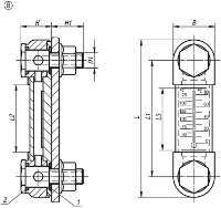 K0445 Oil Level Gauge With Thermometer