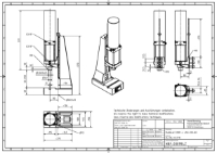 Pneumatic Press 4.5KN 120mm Stroke Dimension B 65-350mm