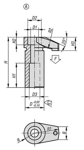 Hook Clamps with pad Drawing Form A