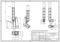 Pneumatic Press 17KN 100mm Stroke Dimension B 60-285mm